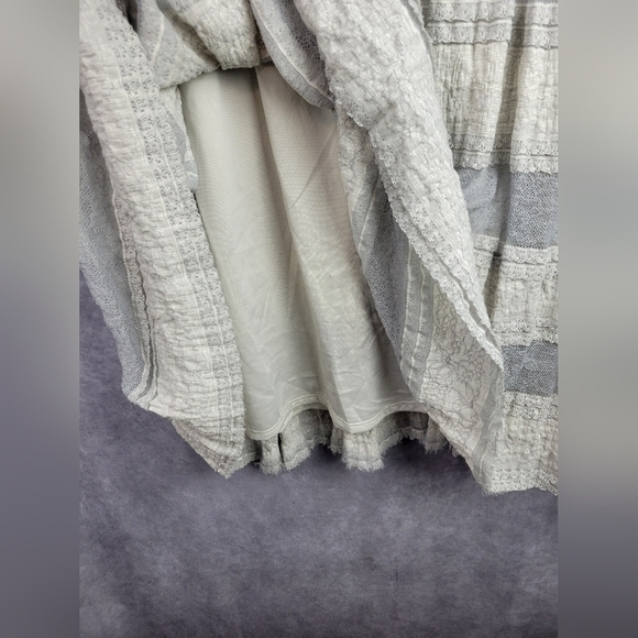 Max‎ Studio Grey Vintage Old Look Lace Babydoll Stretchy  Dress Size XL - Picture 3 of 9